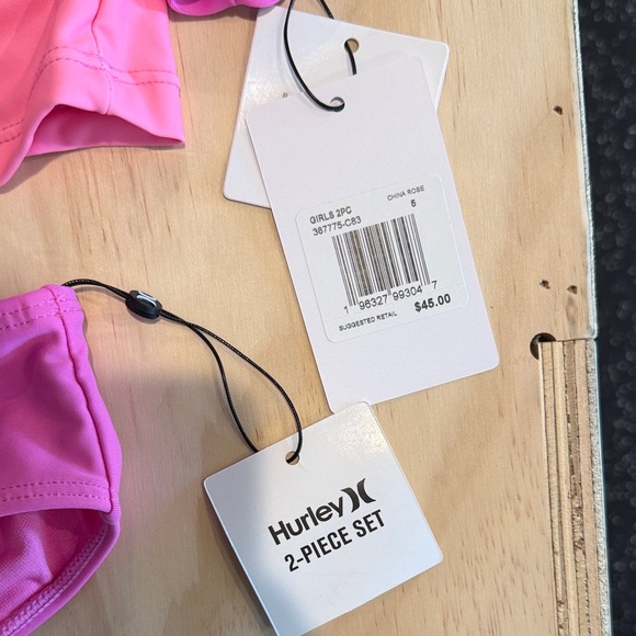 Hurley Kids Gradient Pink Rashguard Set - Picture 2 of 5